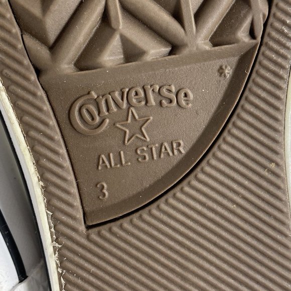 Converse Chuck Taylor All Star Junior Youth Size 3 Clear White Low Top Retro - Picture 10 of 10